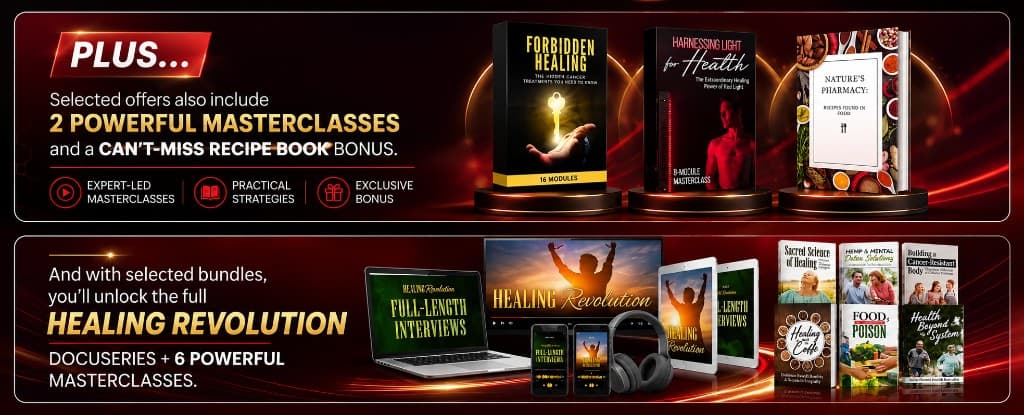 Masterclasses, recipe book, and Healing Revolution docuseries bonuses